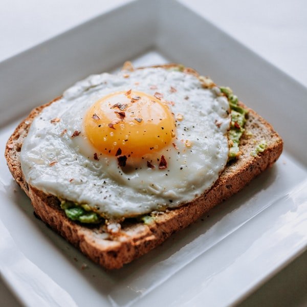 Avocado toast with poached egg